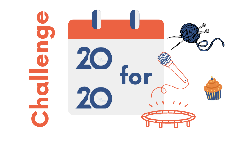 20 for 20 challenge logo